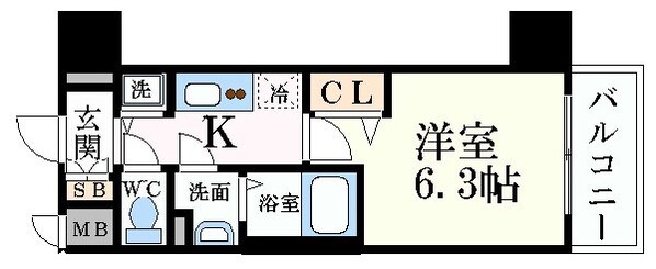 元町駅 徒歩7分 4階の物件間取画像